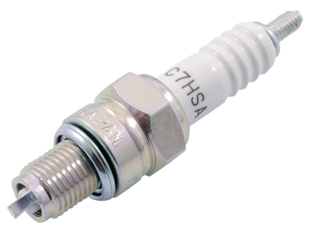Zndkerze NGK C7HSA baugleich mit C7HNS, A7TC fr 139QMA, 139QMB GY6 China 4-Takt Baotian BT49QT, Benzhou, Rex