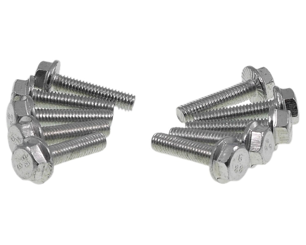 Schraubensatz 2EXTREME 10 Stck M6x25 Auensechskant mit Bund kompatibel fr Aprilia Mojito, Gilera Runner, Piaggio NRG, Sfera Roller Moped Universal