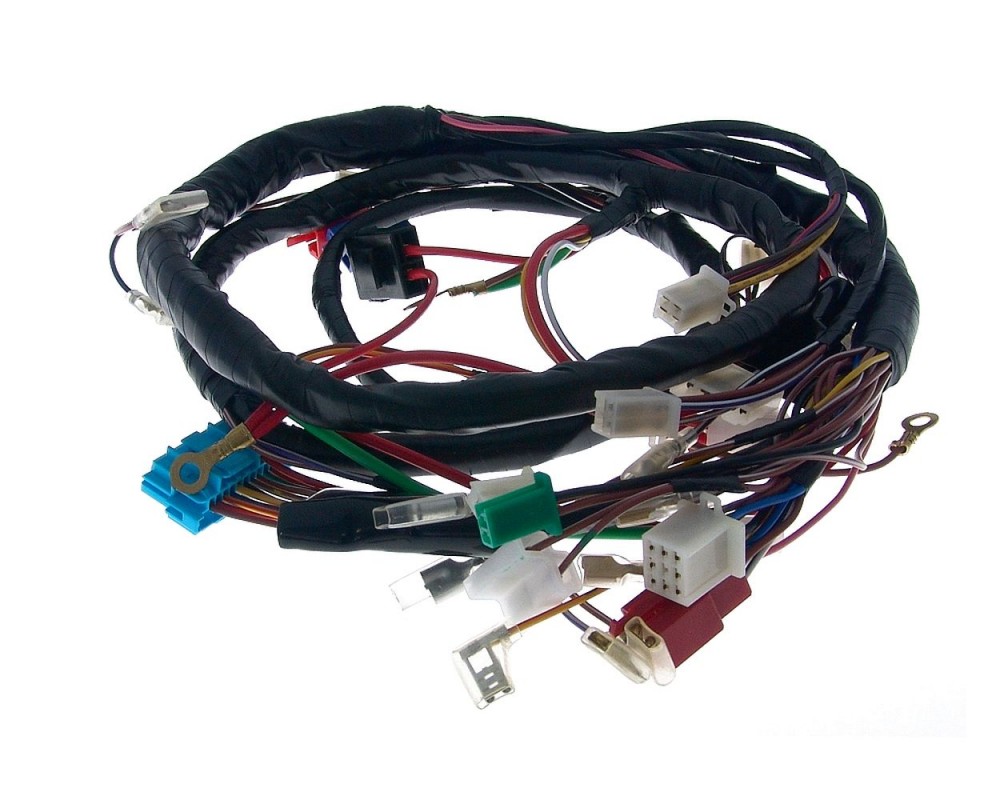 Kabelbaum Ersatz kompatibel fr Yamaha Aerox / MBK Nitro bis Bj. 2003 mit CDI 1 Stecker / 3 Pins