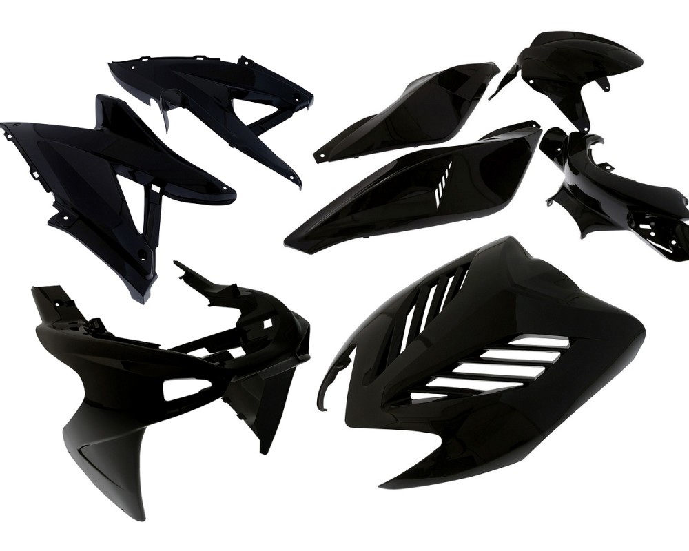 Verkleidungskit Aerox / Nitro glnzend schwarz 8-teilig