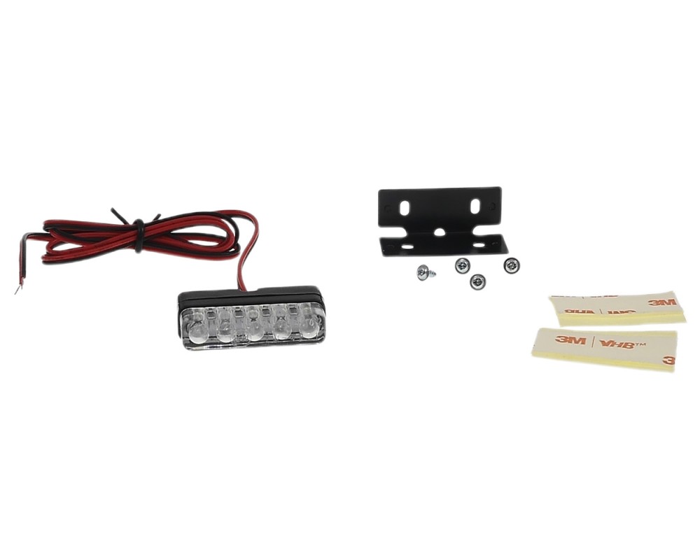 Kennzeichenbeleuchtung 12V LED wei mit ABE Mini Micro universal Nummernschild Roller, Quad, Motorrad, Auto, Anhnger, Mofa, Moped