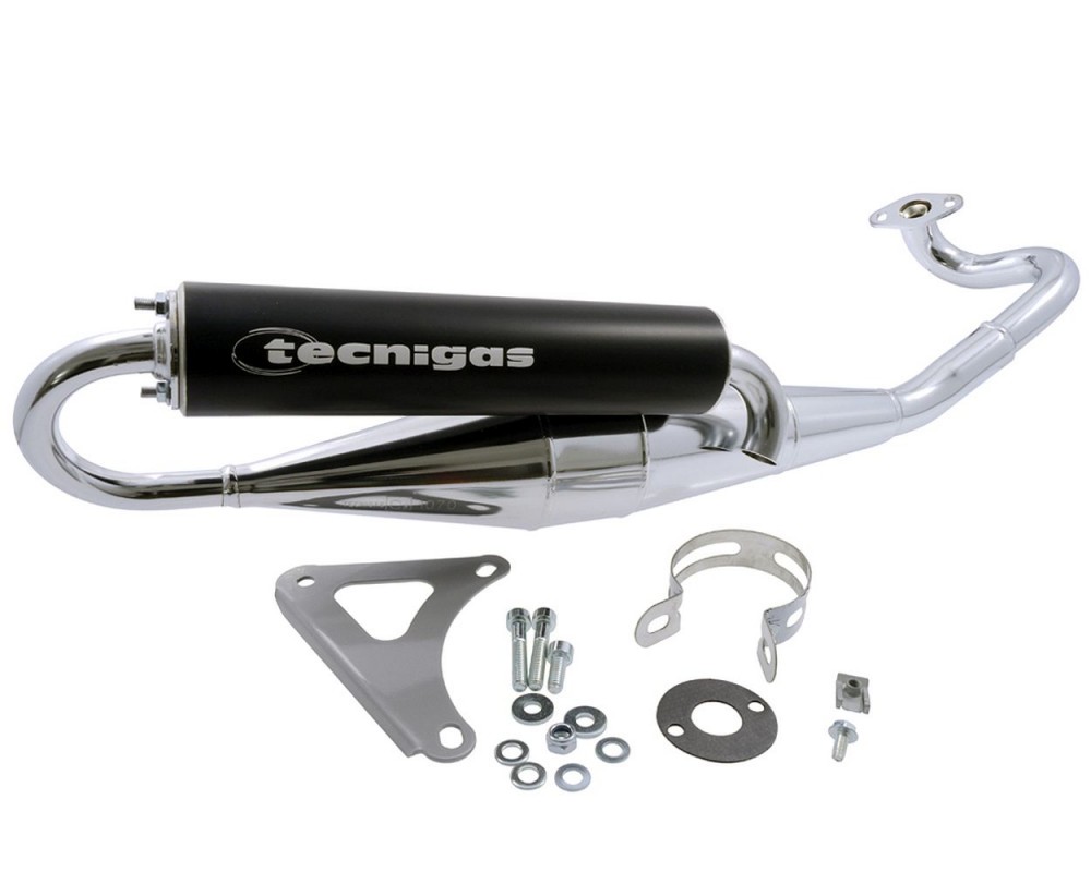 Auspuff TECNIGAS Next-R Chrom fr Peugeot liegend