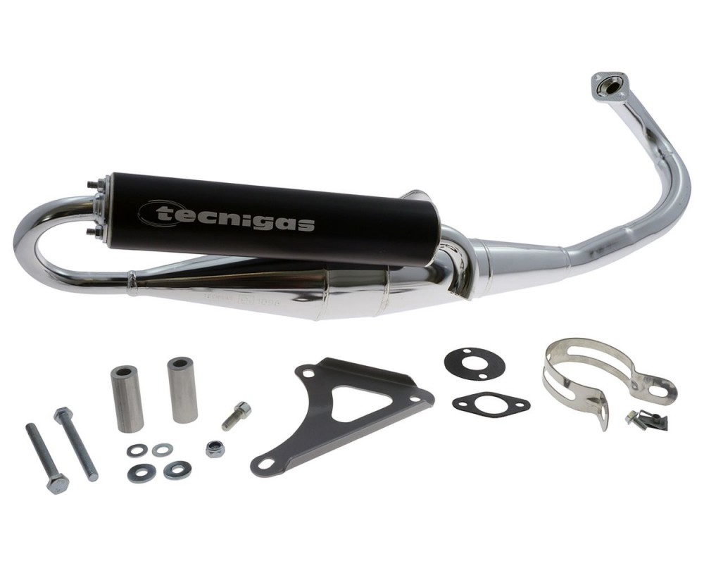 Auspuff TECNIGAS Next-R Chrom kompatibel fr Gilera, Piaggio 50 2T