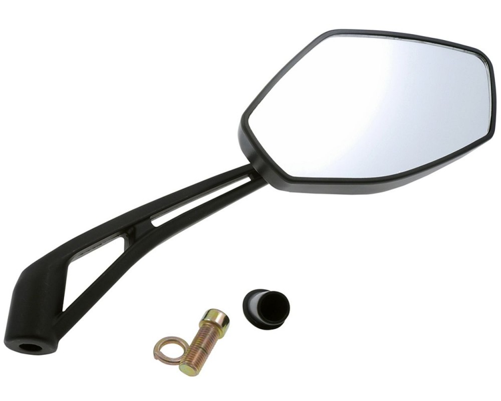 Spiegel rechts 2EXTREME schwarz M10 mit ABE fr Generic Trigger, Speedfight 3, BT49QT-12 Rckspiegel Roller, Motorrad universal