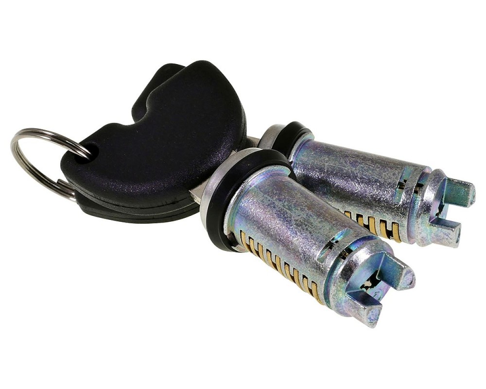 Schlosssatz Schliezylinder Set mit 2 Schlssel kompatibel fr Gilera Runner 50-200, Piaggio Fly, NRG, ZIP, Vespa LX, LXV, S 50 Roller Ersatz