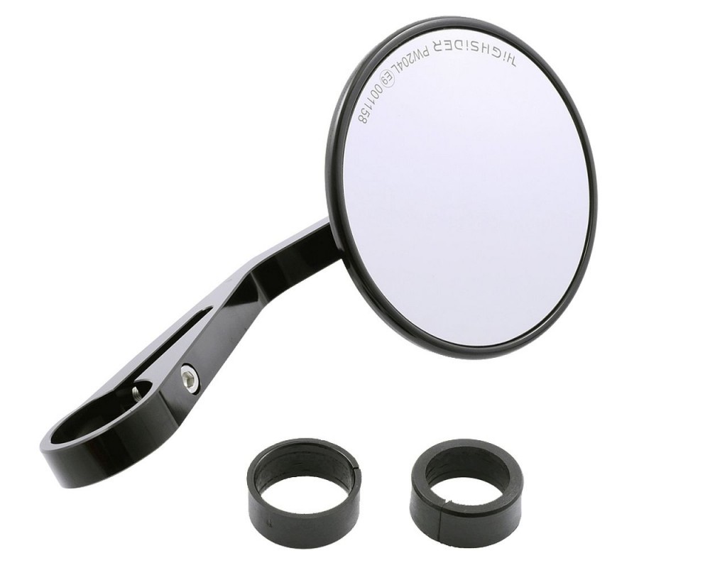 Spiegel MONTANA Evo schwarz mit Adapter kompatibel fr Vespa ET, LX, LXV, S, GTS