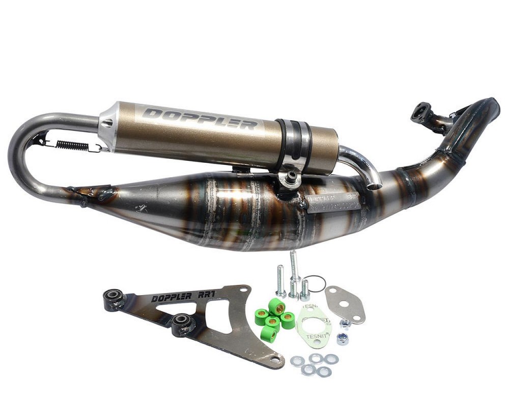 Auspuff DOPPLER RR-7 Titan fr Peugot liegend