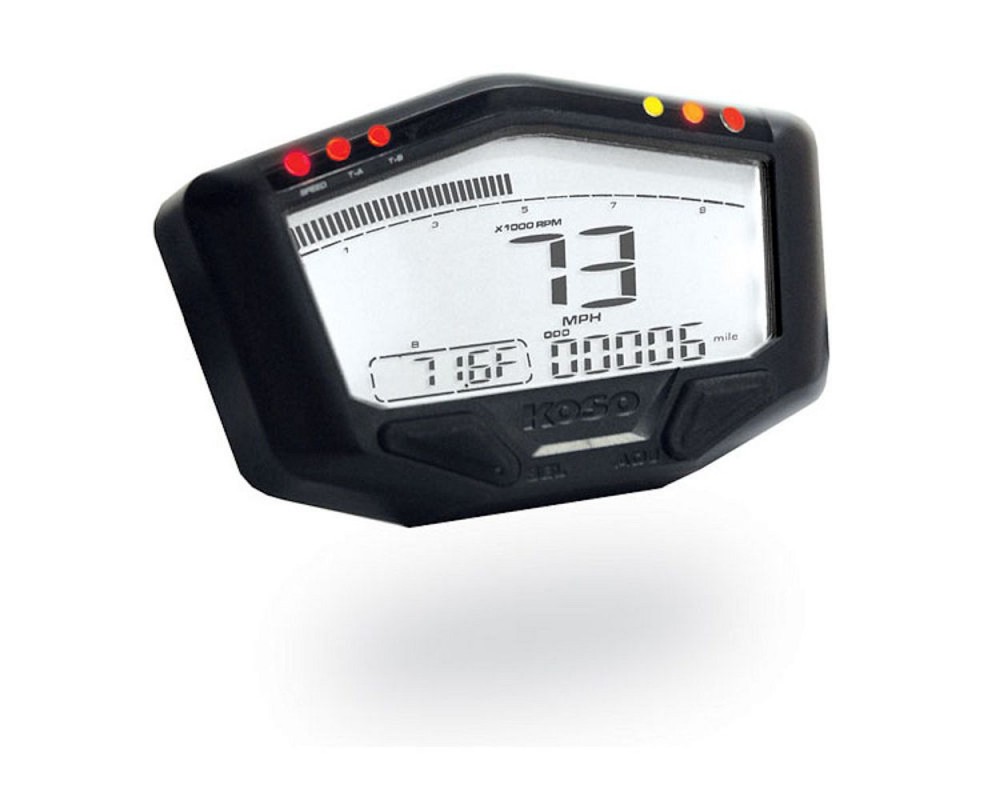 Tachometer KOSO DB-02R Digital Drehzahlmesser 360km/h