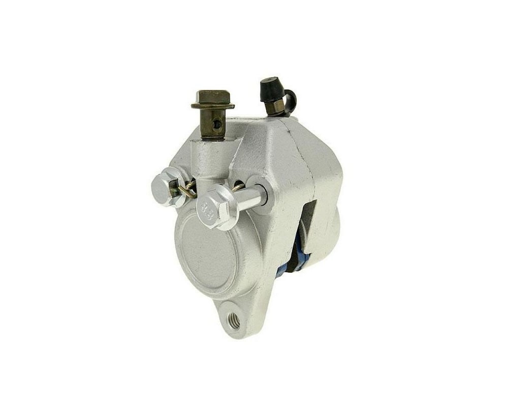 Bremssattel / Bremszange Bremse vorne silber komplett kompatibel fr Derbi Senda, Gilera RCR Enduro, Rieju MRX, RR, Spike X, Yamaha DT 50 R SM