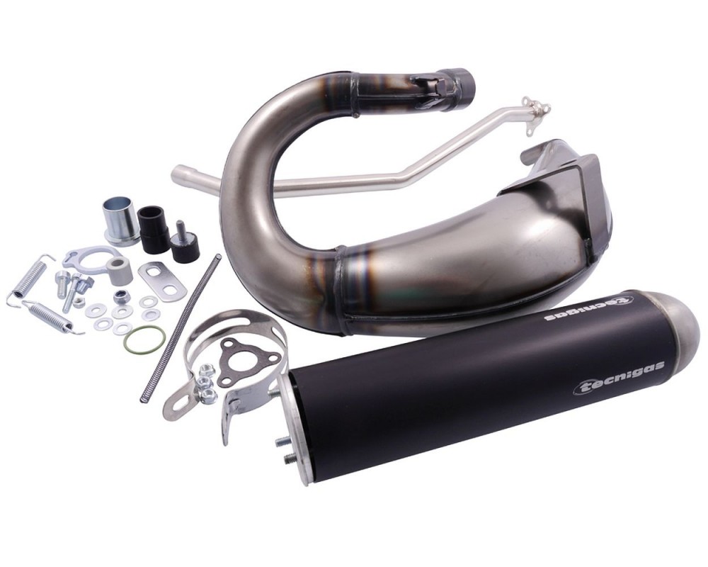 Auspuffanlage TECNIGAS E-Nox Steel kompatibel fr Aprilia RX SX 50, Derbi Sende SM DRD Racing X-Treme X-Race EBE D50B0 SportAuspuff