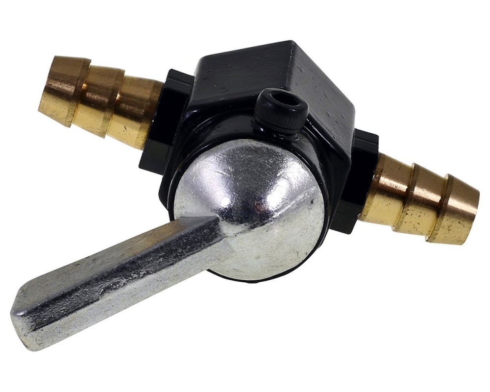 Benzinhahn / Kraftstoffhahn manuell on / off 8mm - Universal kompatibel fr Roller, Motorrad, Moped, Vespa, Mofa, Quad