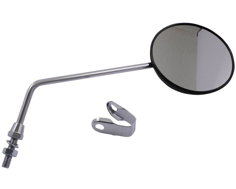 Spiegel STANDARD M8 mit Klemme universal 102mm rund schwarz