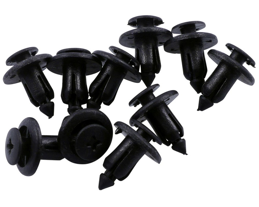 Schraube PVC Kunstoff schwarz 6mm 10Stck