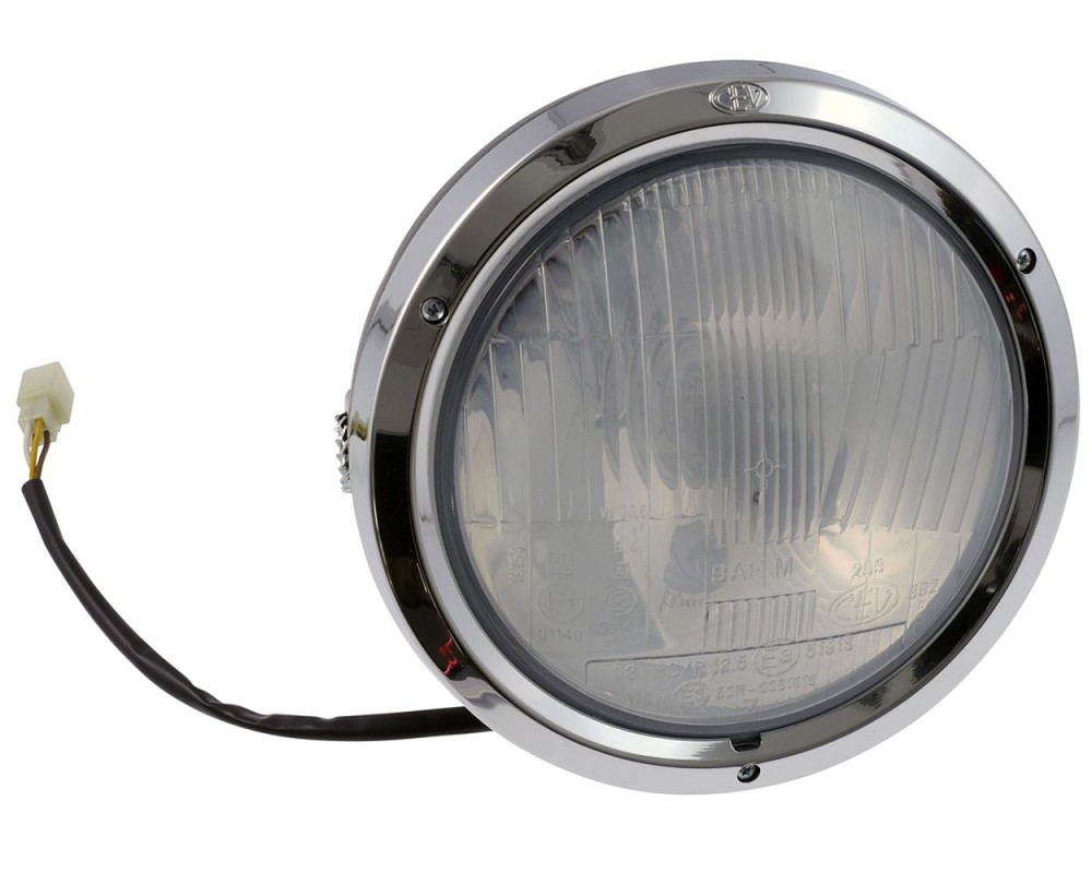 Scheinwerfer universal Rund 19cm Mofa Moped Motorrad