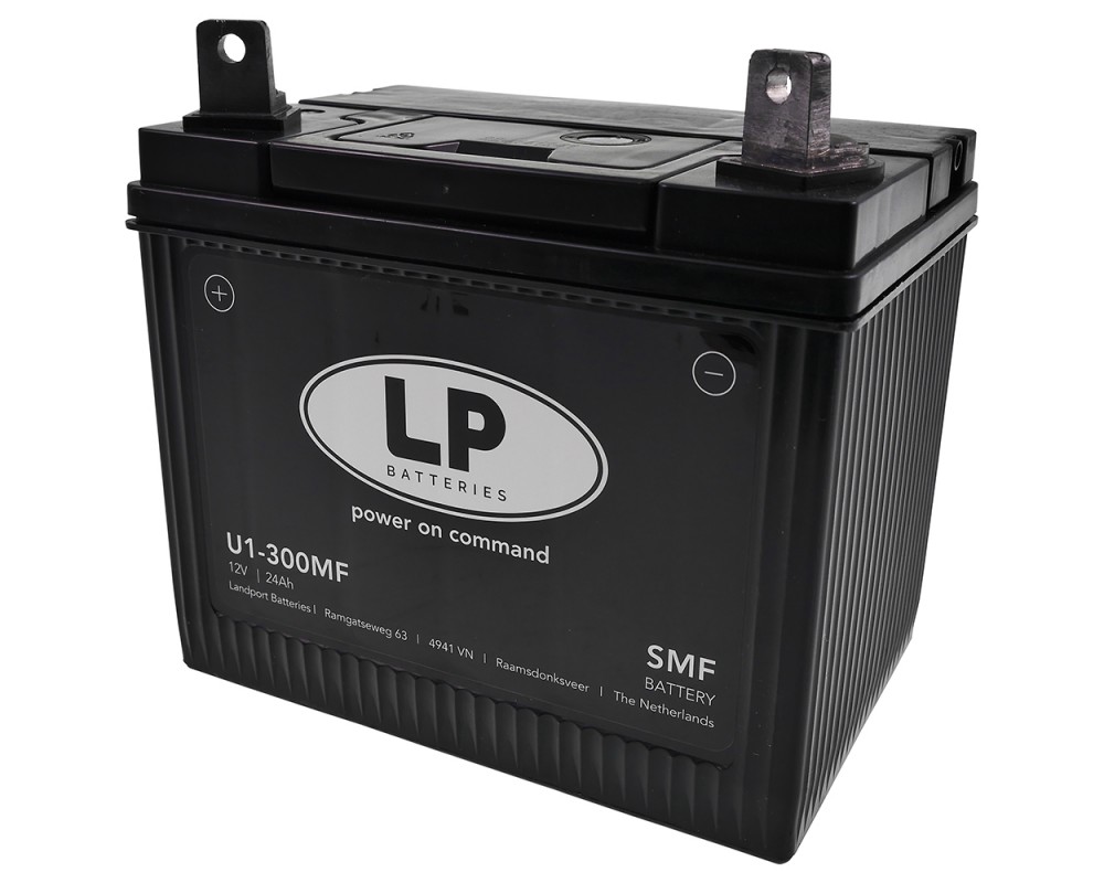 Batterie LANDPORT U1-300MF SMF 12V 24Ah 300A kompatibel fr Traktor, Rasenmher, Aufsitzmher, Rasentraktor