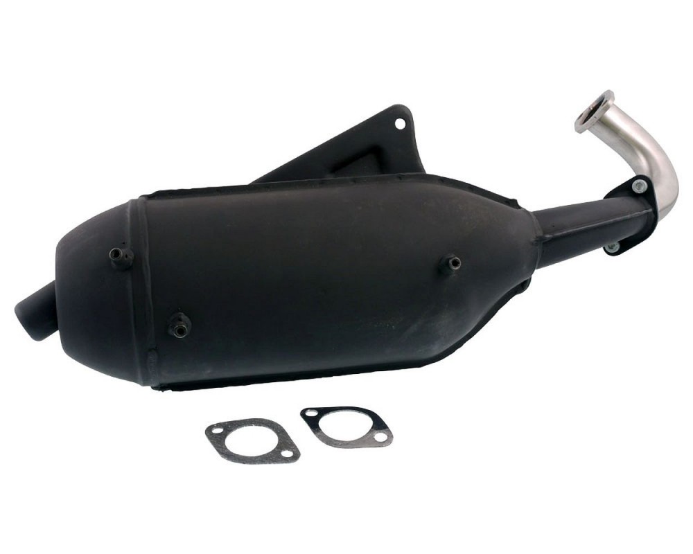 Auspuffanlage SITO Plus kompatibel fr Piaggio Maxi 2-Takt 125 150 180ccm SKR, TPH, Hexagon, Gilera Runner FX FXR, Italjet Dragster SportAuspuff