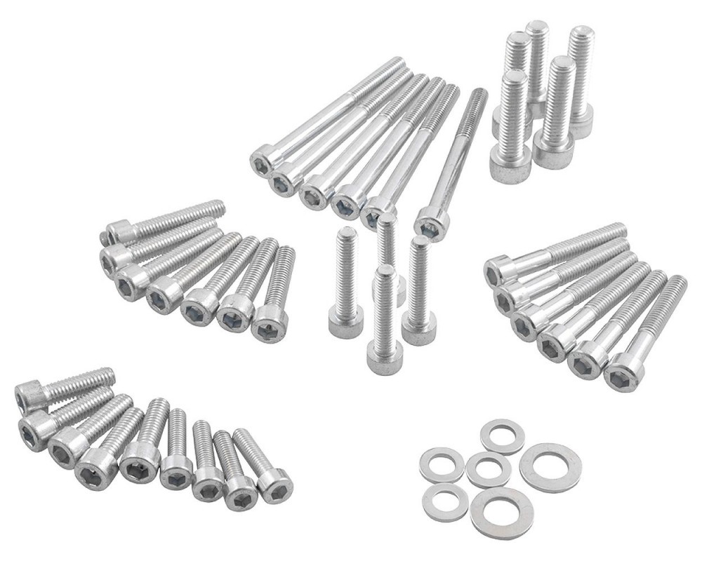 Schrauben Set R&D fr Motor, Motorblock, komplett Satz, Kit kompatibel fr Peugeot Speedfight 3 / 4, Streetzone, Jet Force C-Tech, 50ccm, 2-Takt