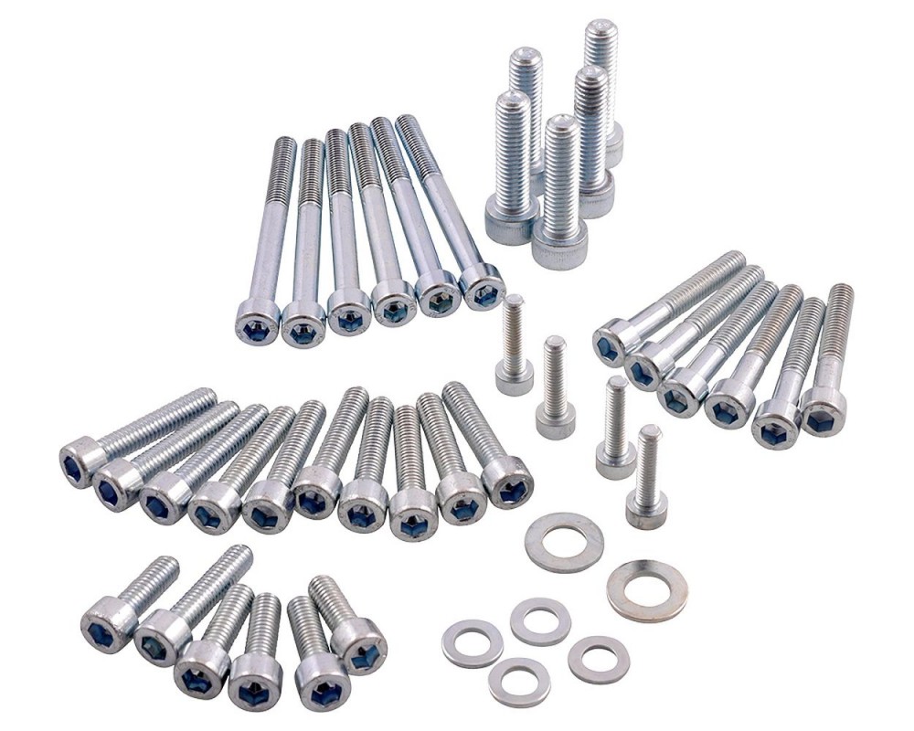 Schrauben Set R&D fr Motor, Motorblock, komplett Satz, Kit kompatibel fr Peugeot Speedfight 1 / 2, Buxy, TKR, Hercules Gipsy, Limbo, 50ccm, 2-Takt