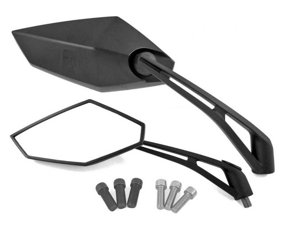 Spiegel Set schwarz M8 / M10 mit E-Prfzeichen universal