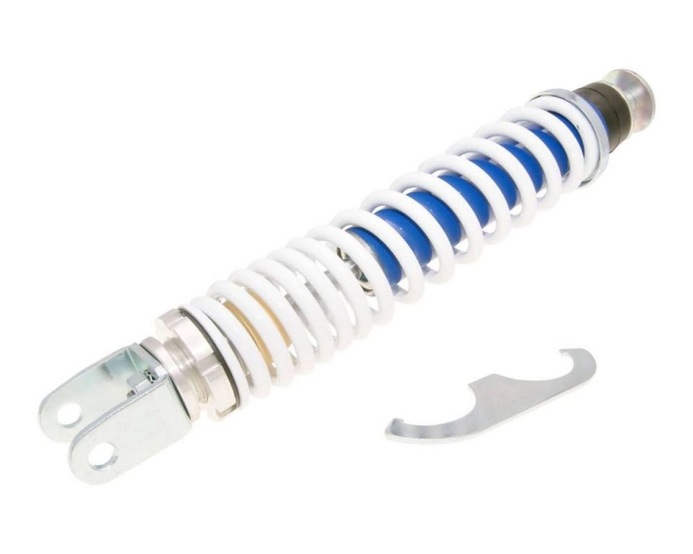 Stodmpfer Carbone Sport hinten 340mm blau / wei kompatibel fr Piaggio, Gilera