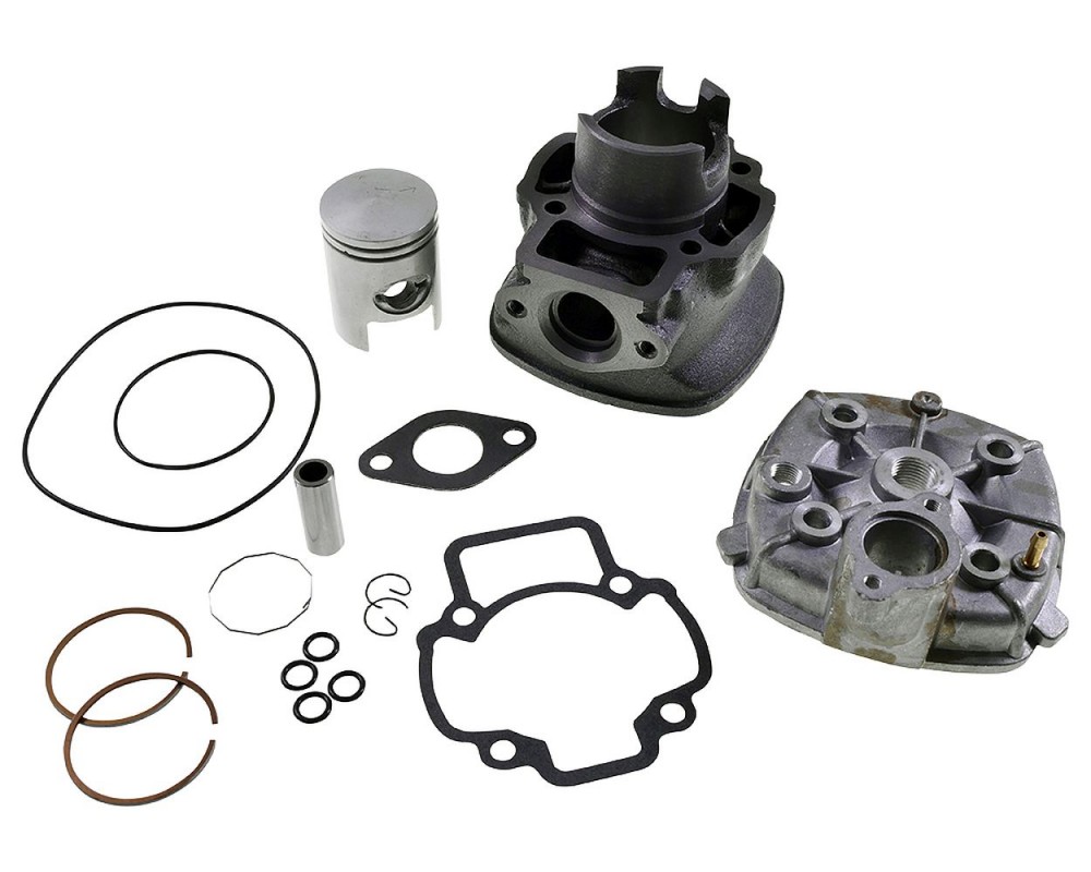 Zylinderset STANDARD 50ccm mit Zylinderkopf kompatibel fr Piaggio LC 4-eckig