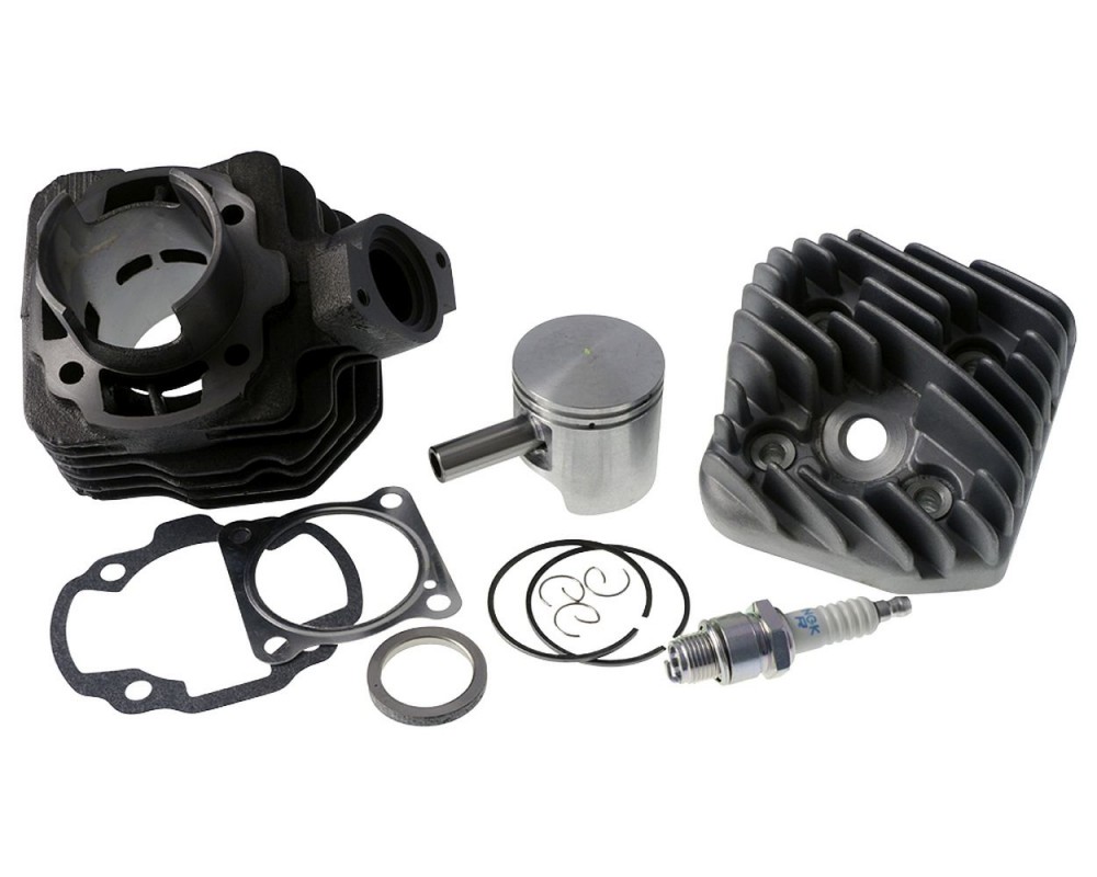 Zylinder Set 70ccm mit Zndkerze NGK Peugeot stehend AC