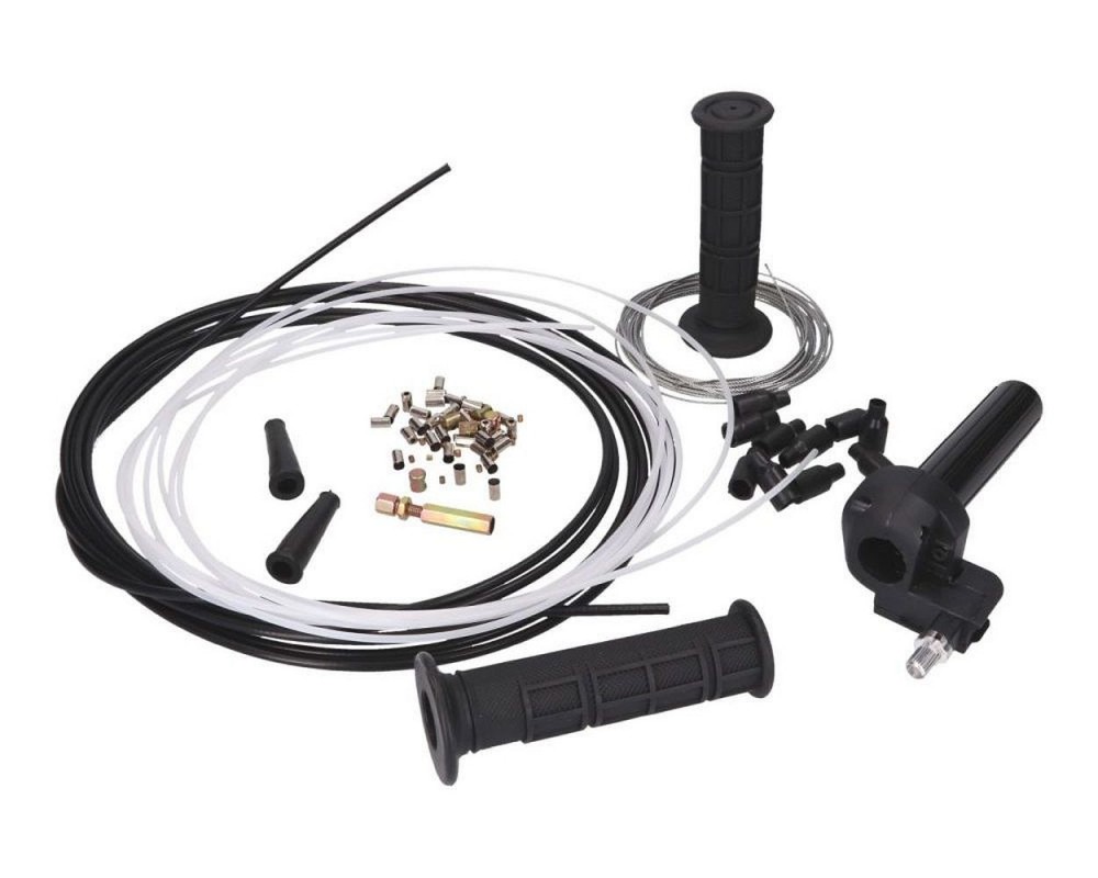 Gasgriff Set Kurzhub schwarz - universal