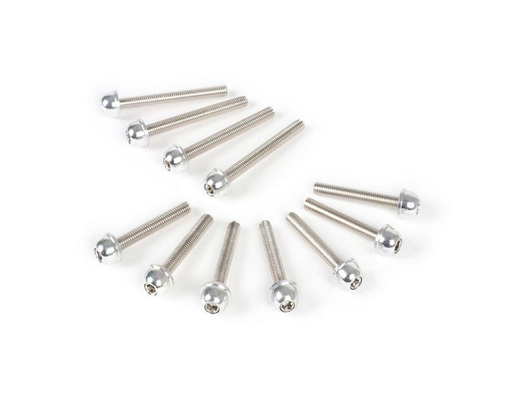 Motorschraubenset BGM silber, kompatibel fr Peugeot stehend, Speedfight 1-2 50cc AC, Trekker, Vivacity, Elyseo, Squab, Zenith, Buxy Ersatz Motorschra