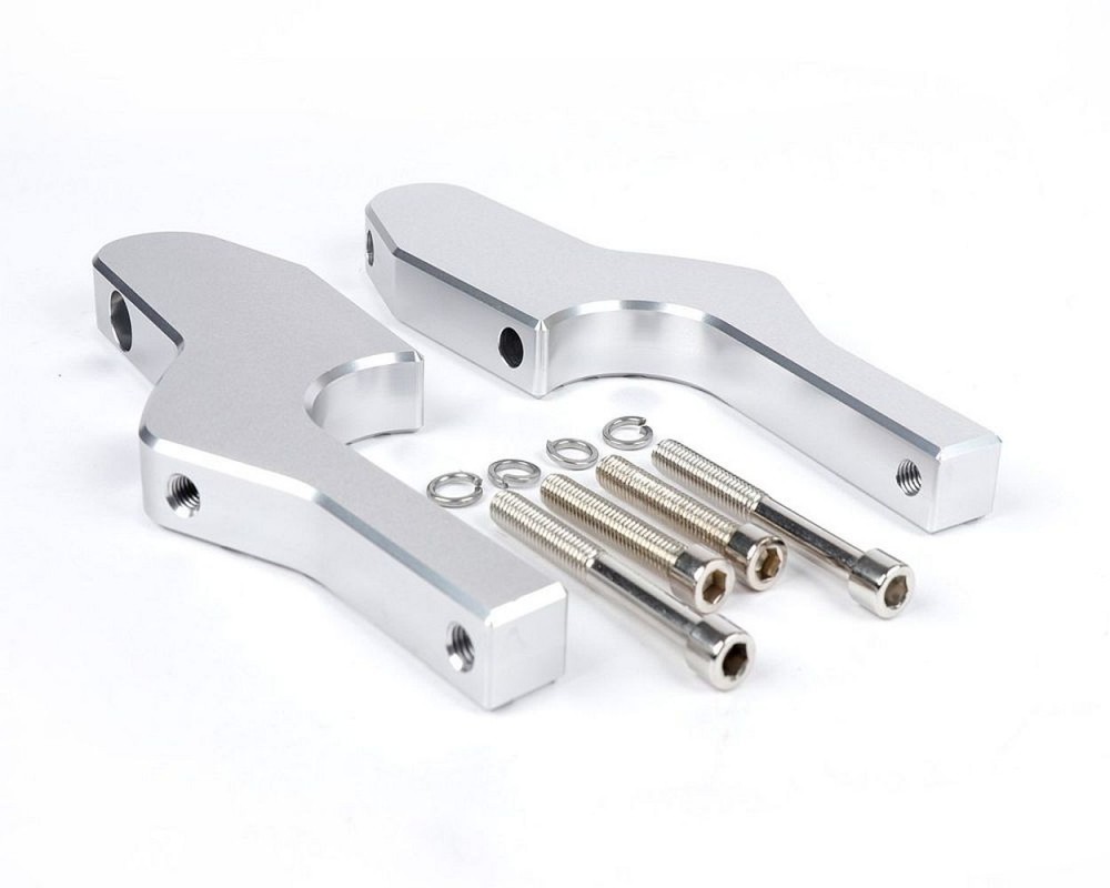 Furastenadapter Sozius MOTO NOSTRA CNC, silber kompatibel fr Vespa GT, GTL, GTS, GTV 125-300
