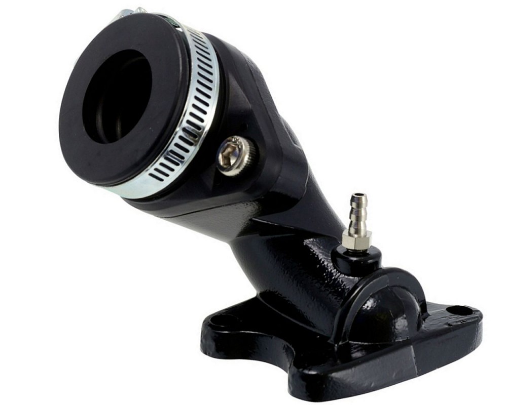 Ansaugstutzen DMP Sport Black Edition Ansaugsystem Steckverbindung 21mm kompatibel fr Peugeot stehend Speedfight 1 2, TKR, Honda Dio Umbau Kit