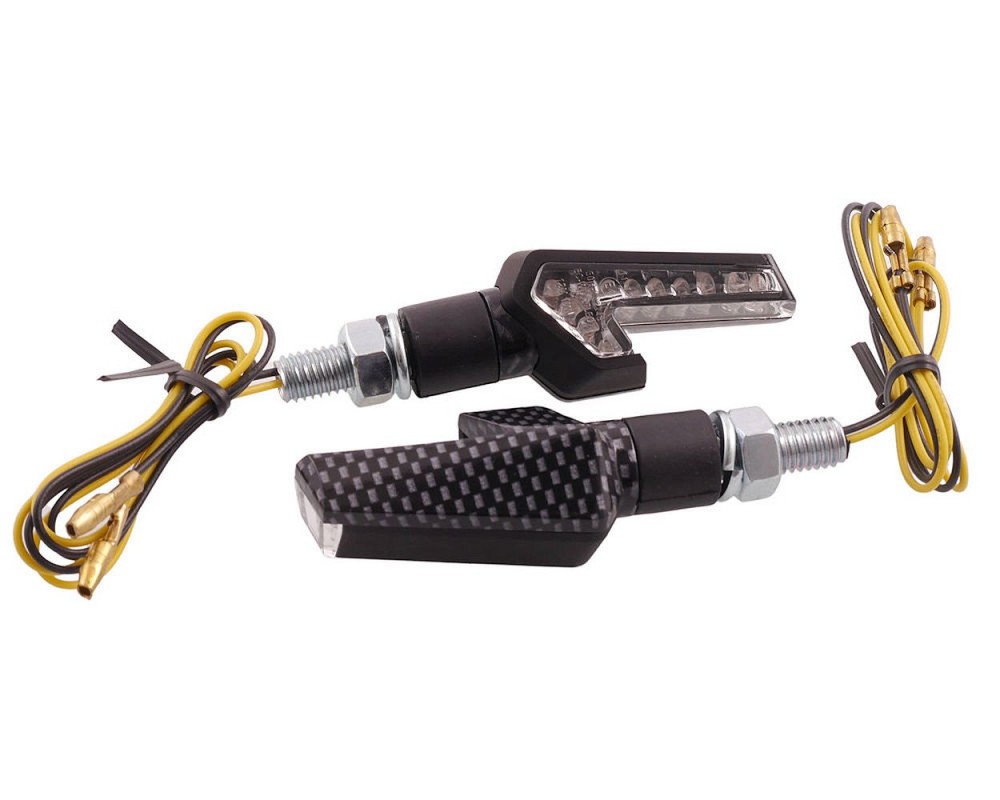 Blinker VANEZ Rider LED carbon universal E-Nummer, Custom, Motorrad, Mokick, Scooter, Roller, Mofa, Moped, Quad, ATV