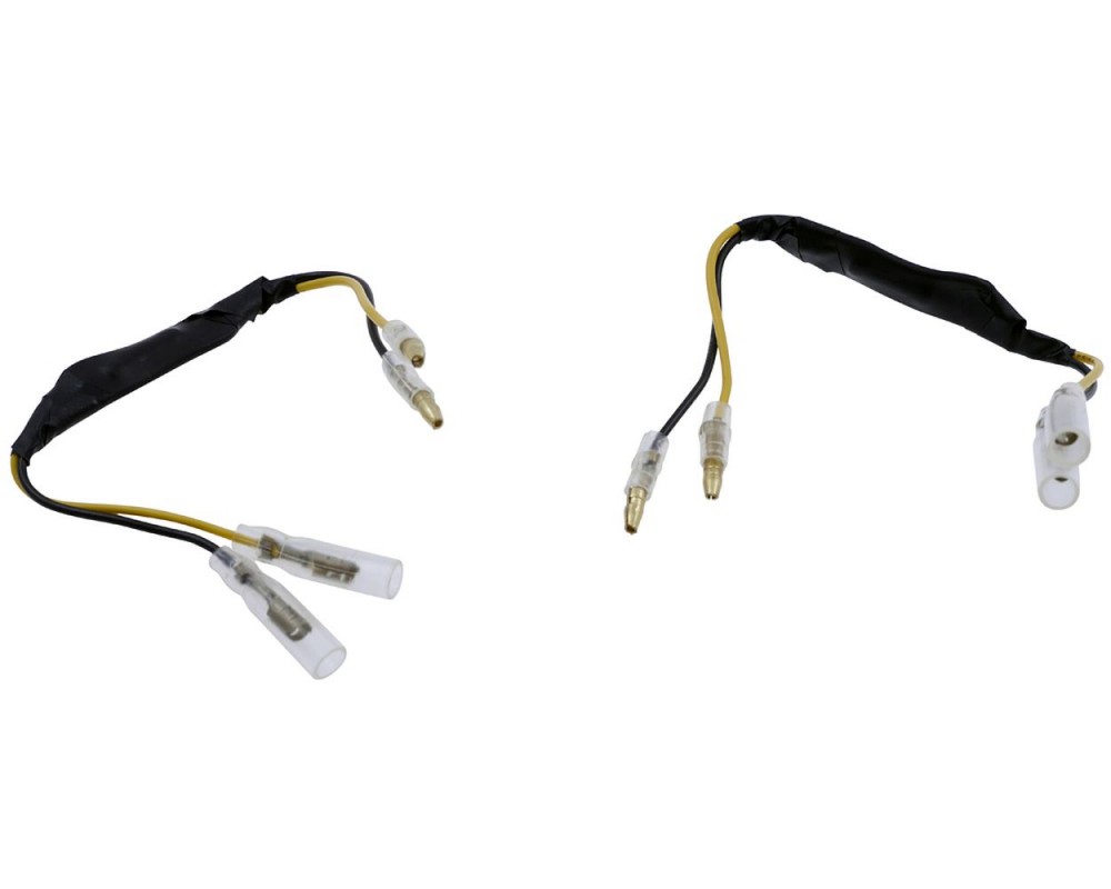 Widerstand mit Adapterkabel SHIN YO fr LED Blinker (27 Ohm) 12V, Paar, kompatibel fr Motorrad, Roller, Moped, Quad, Vespa, Mofa
