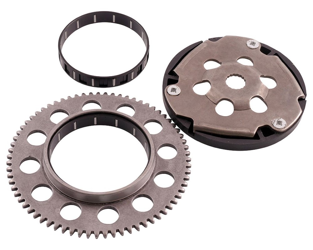 Anlasserset Freilauf Gleitlager Ritzel kompatibel fr Yamaha Aerox und MBK Nitro Minarelli liegend AC LC 2-Takt Anlasser Jog