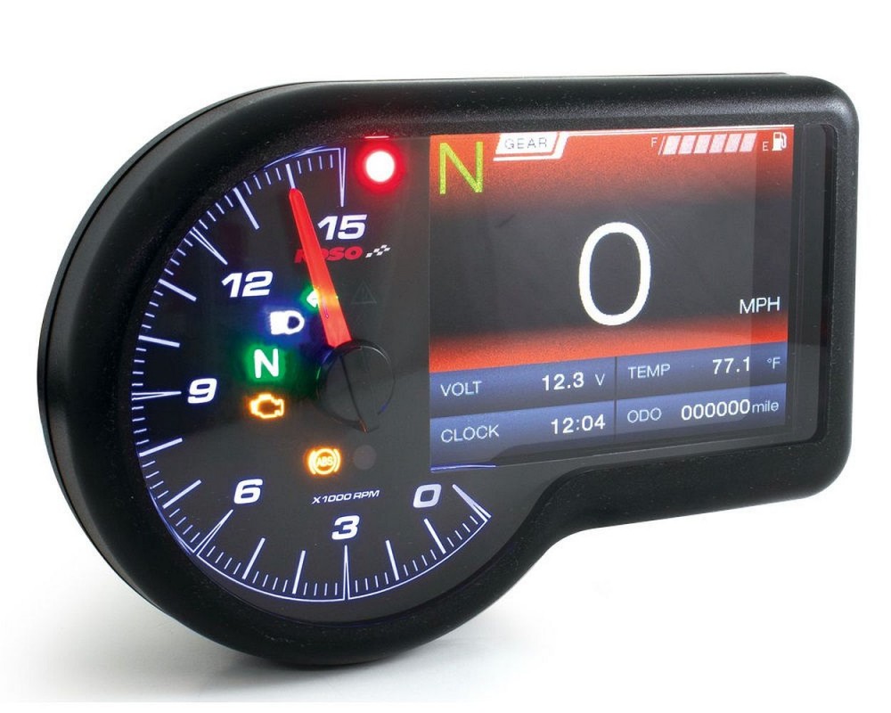 Tachometer KOSO RX3 Tacho Drehzahlmesser RPM Temperatur