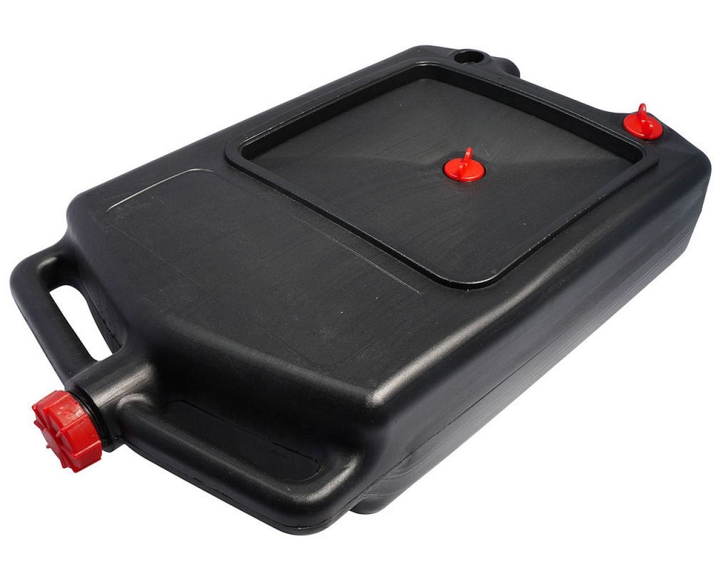 Auffangwanne 10 Liter schwarz universal l, Benzin, Bremsflssigkeit Kanister Behlter PKW, Motorrad, Roller, Quad