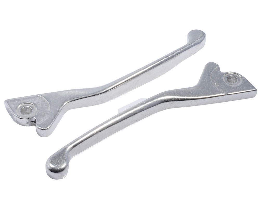 Bremshebel Set links / rechts silber kompatibel fr Piaggio NRG, Gilera Runner, Vespa LX, GTS, Primavera