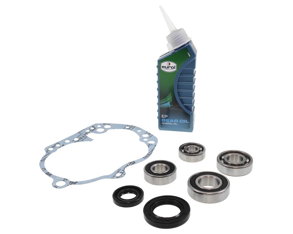 Getriebelager Set  Dichtung  Getriebel Malossi kompatibel fr Peugeot stehend AC LC Euro 1 / 2 Speedfight 1 2, TKR, Vivacity 50 2T
