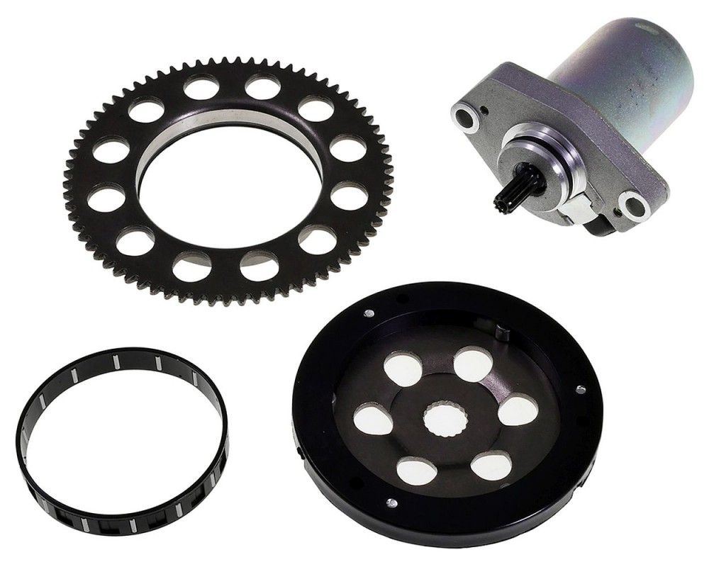 E-Starter und Anlasserfreilauf Set kompatibel fr Yamaha Aerox, MBK Booster, Nitro,  Aprilia SR50 Ersatz Roller