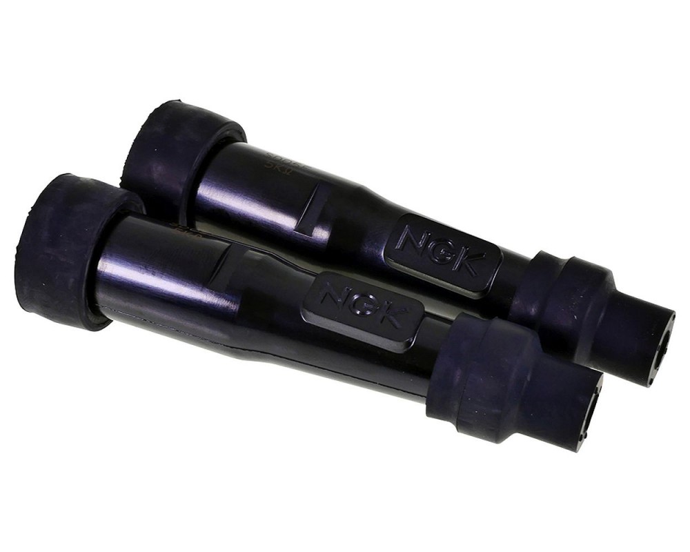 2x Zndkerzenstecker gerade NGK SD05F schwarz entstrt kompatibel fr Roller, Mofa, Moped, Motorrad, Quad, ATV, Scooter, Vespa